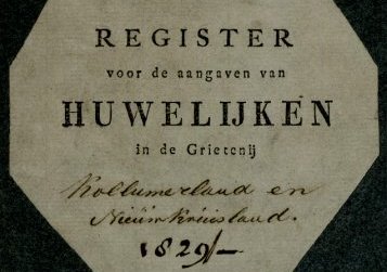 Marriage Register 1829